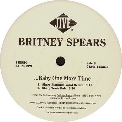 Britney Spears : ...Baby One More Time (12", Single)