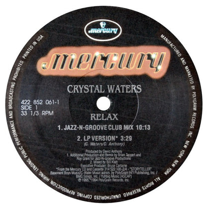 Crystal Waters : Relax (12")