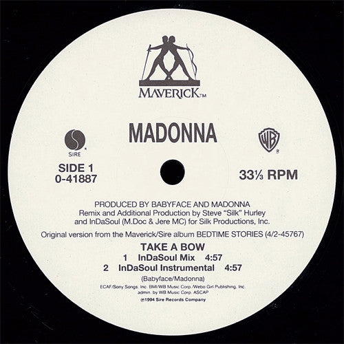 Madonna : Take A Bow (12", Single)