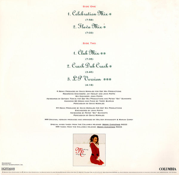 Mariah Carey : Joy To The World (12", Promo, Red)