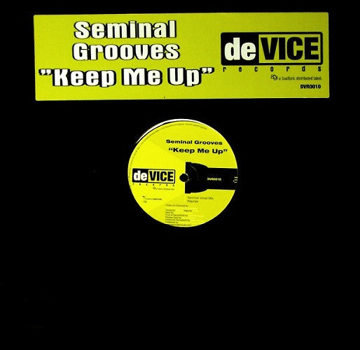Seminal Grooves : Keep Me Up (12")