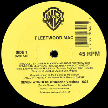 Fleetwood Mac : Seven Wonders (12", Maxi)