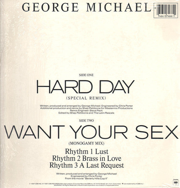 George Michael : Hard Day (Special Remix) (12")