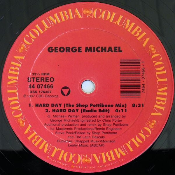 George Michael : Hard Day (Special Remix) (12")