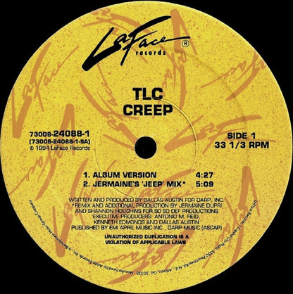 TLC : Creep (12", Single)