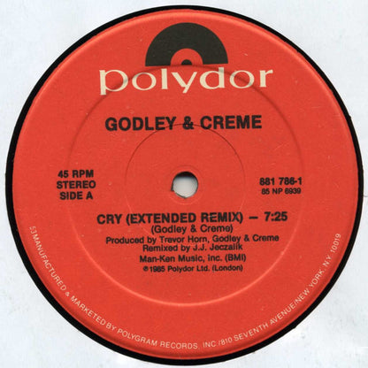 Godley & Creme : Cry (Extended Remix) (12", Single)