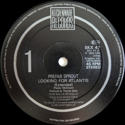 Prefab Sprout : Looking For Atlantis (12", Single)