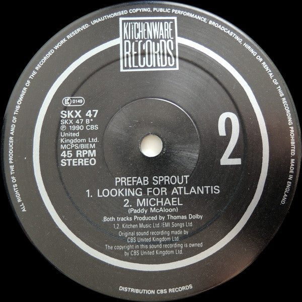 Prefab Sprout : Looking For Atlantis (12", Single)