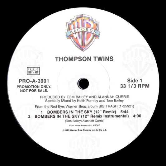 Thompson Twins : Bombers In The Sky (12", Promo)