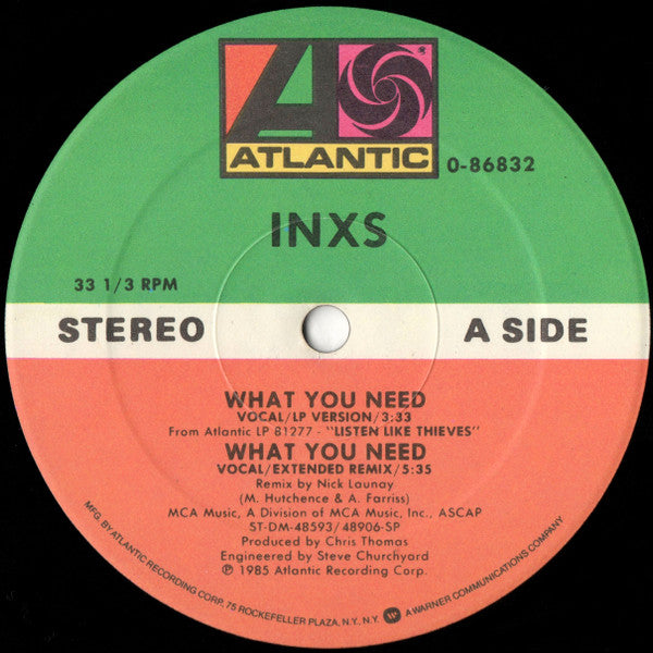 INXS : What You Need (Extended Mix) (12", Single, Spe)