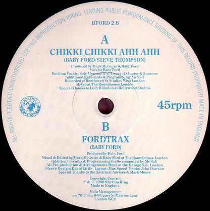 Baby Ford : Chikki Chikki Ahh Ahh (12")