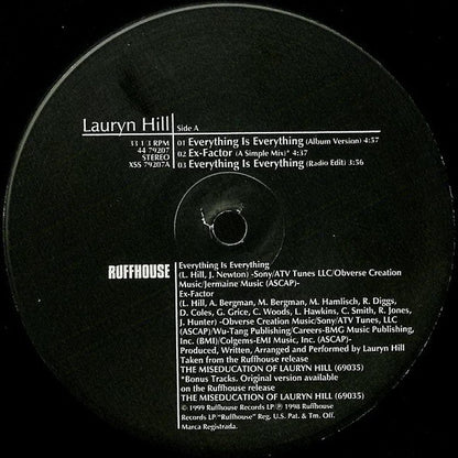 Lauryn Hill : Everything Is Everything (12")