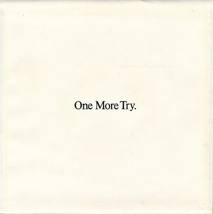 George Michael : One More Try (7", Single, Styrene, Car)
