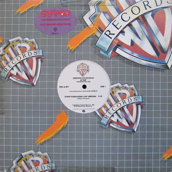 ZZ Top : Cheap Sunglasses (12", Promo)