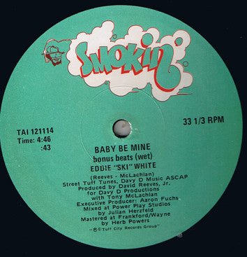 Eddie "Ski" White* : Baby Be Mine (12", Gre)