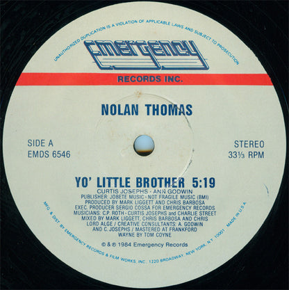 Nolan Thomas : Yo! Little Brother (12")