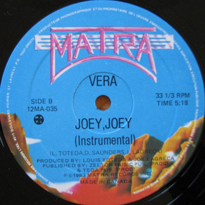 Vera (2) : Joey, Joey (12")