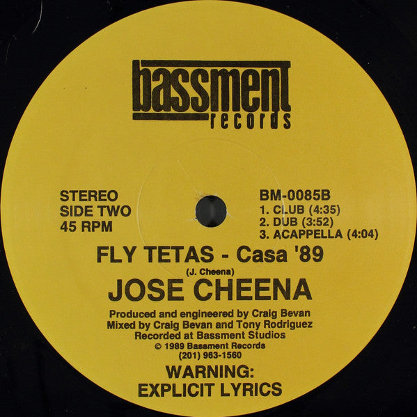 Jose Cheena : My Left Nut, My Right Nut (12")