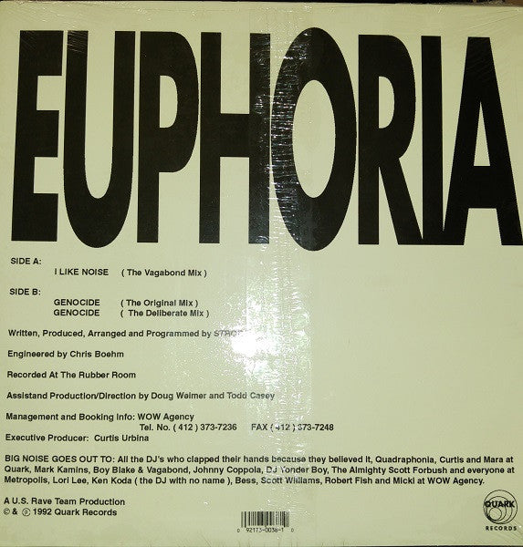 Euphoria (3) : I Like Noise (12")