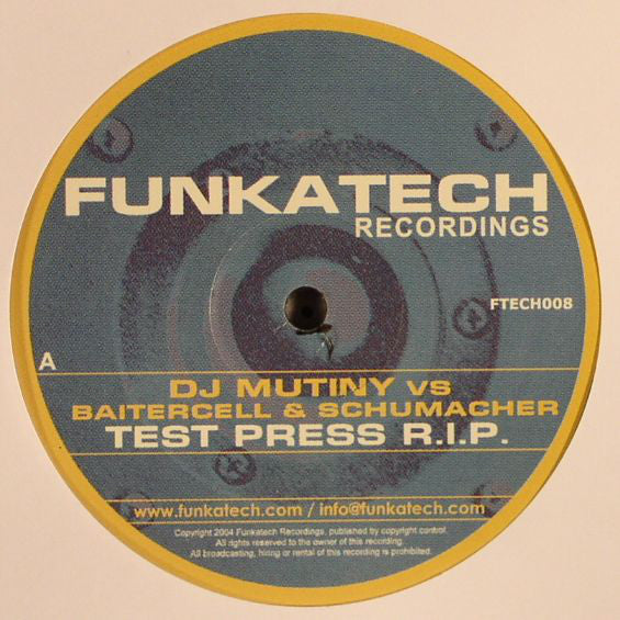 Various : Test Press R.I.P. / Rowdy Time (12")