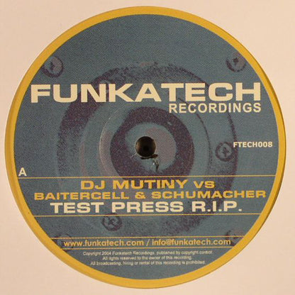 Various : Test Press R.I.P. / Rowdy Time (12")