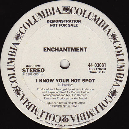 Enchantment : I Know Your Hot Spot (12", Promo)
