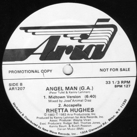 Rhetta Hughes : Angel Man (G.A.) (12", Promo)