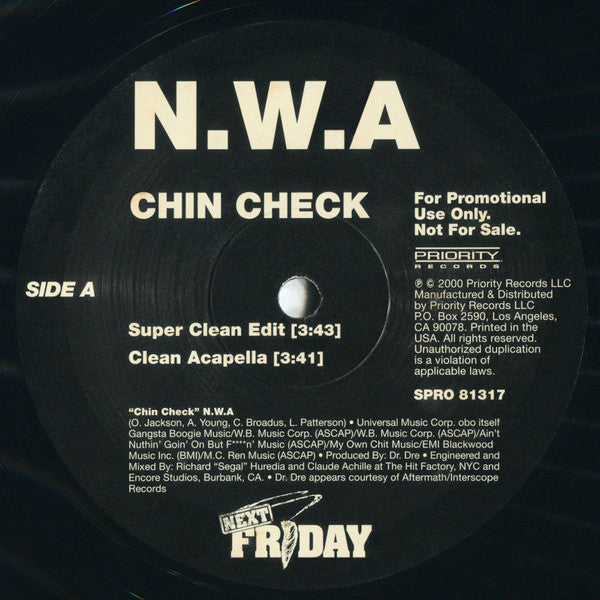 N.W.A. : Chin Check (12", Promo)