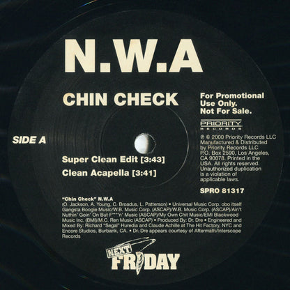 N.W.A. : Chin Check (12", Promo)