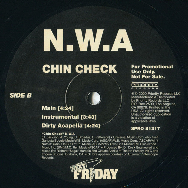 N.W.A. : Chin Check (12", Promo)