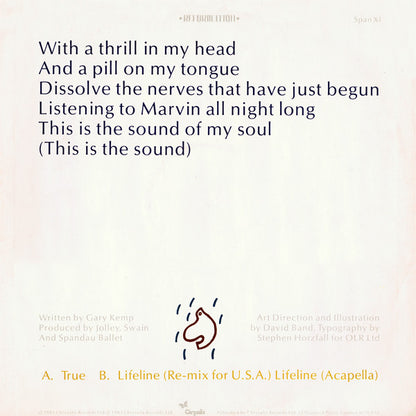 Spandau Ballet : True (12", Single, Mat)