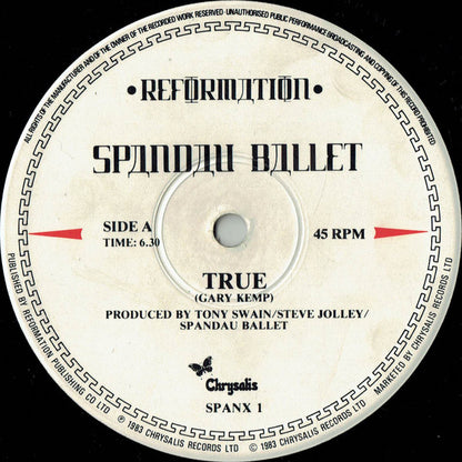 Spandau Ballet : True (12", Single, Mat)