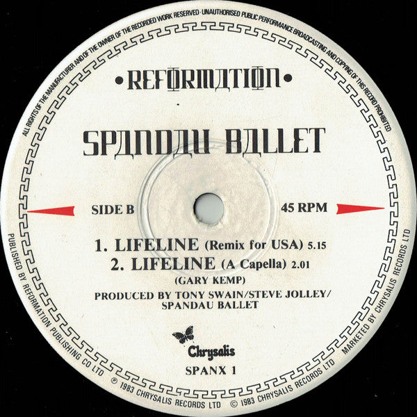 Spandau Ballet : True (12", Single, Mat)