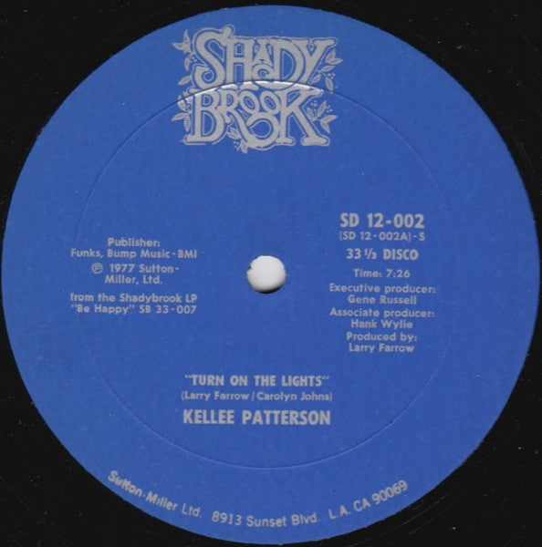 Kellee Patterson : Turn On The Lights / I Love Music (12")
