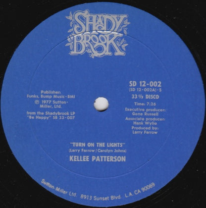 Kellee Patterson : Turn On The Lights / I Love Music (12")