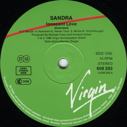 Sandra : Innocent Love (12", Single)