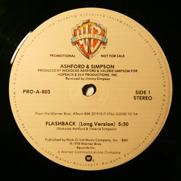 Ashford & Simpson : Flashback (12", Promo)