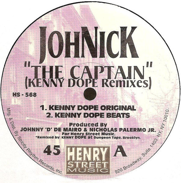 JohNick : The Captain  (Kenny Dope Remixes) (12")