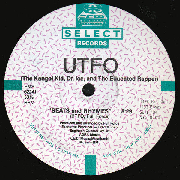 UTFO : Beats And Rhymes (12")