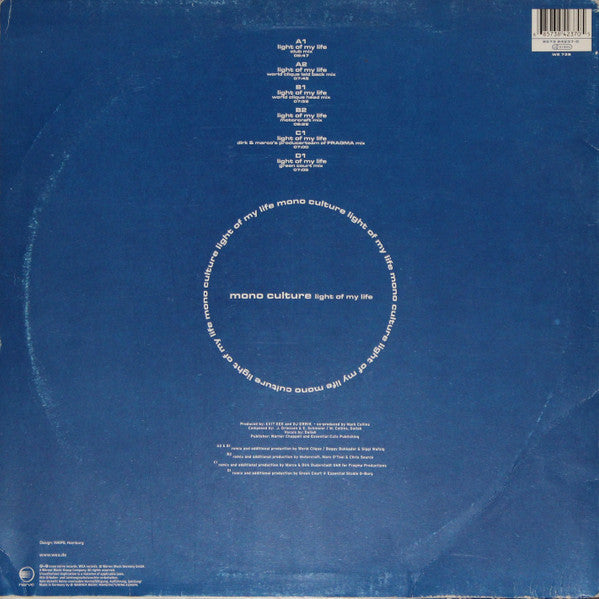 Mono Culture : Light Of My Life (2x12")