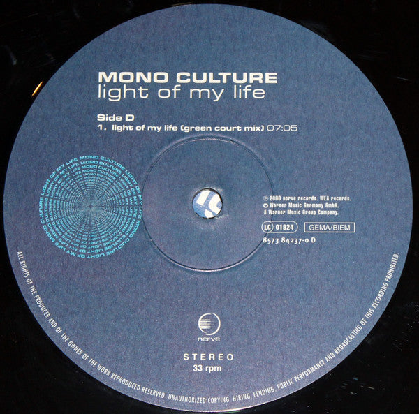 Mono Culture : Light Of My Life (2x12")