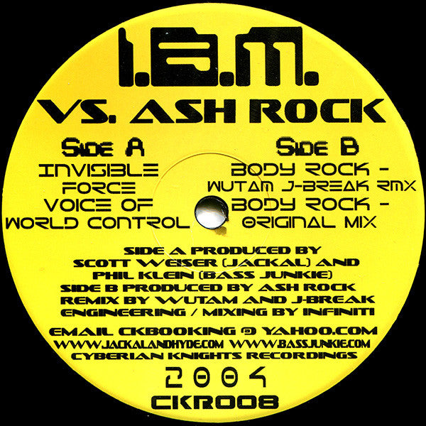 I.B.M.* vs. Ash Rock : Untitled (12")