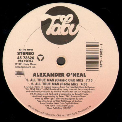 Alexander O'Neal : All True Man (12", Single)
