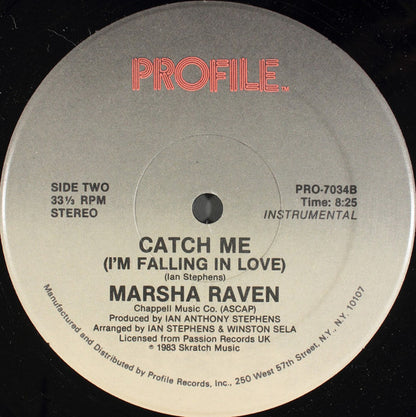 Marsha Raven : Catch Me (I'm Falling In Love) (12", Hau)