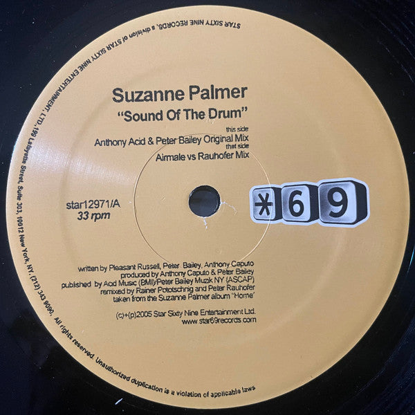 Suzanne Palmer : Sound Of The Drum (12", 1/2)