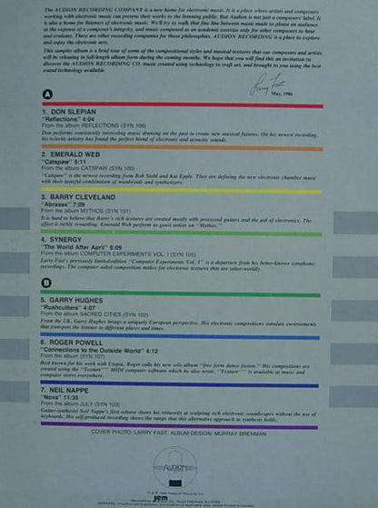 Various : First Edition - The Audion Sampler (LP, Comp, Smplr)