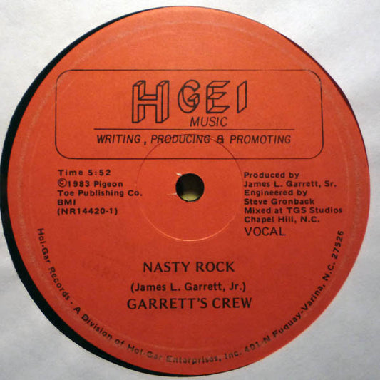 Garrett's Crew : Nasty Rock (12")