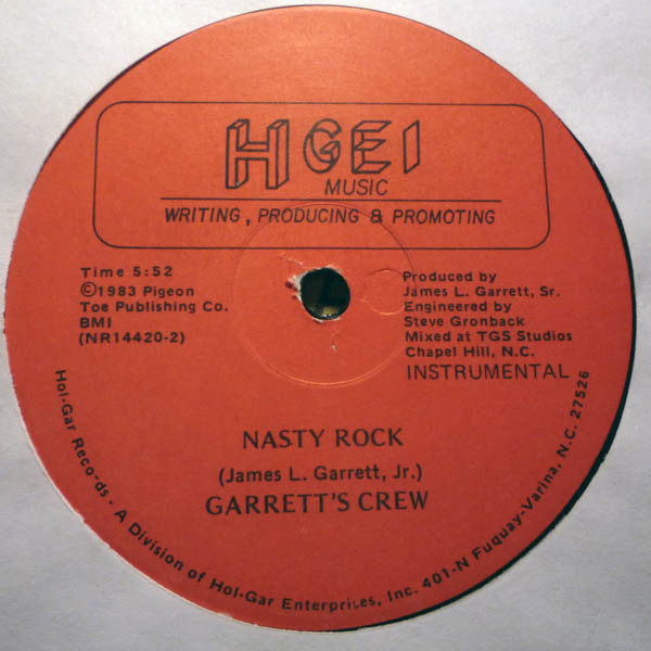 Garrett's Crew : Nasty Rock (12")