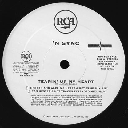 'N Sync* : Tearin' Up My Heart (12", Promo)