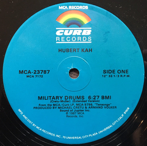 Hubert Kah : Military Drums (12", Pin)